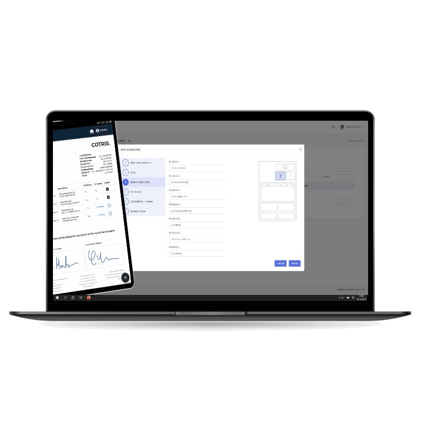 COTRIS Digitales Dokument/Lieferschein
